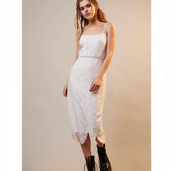 FP x SAYLOR Eizelle Dress in Ivory - Picture 1 of 15